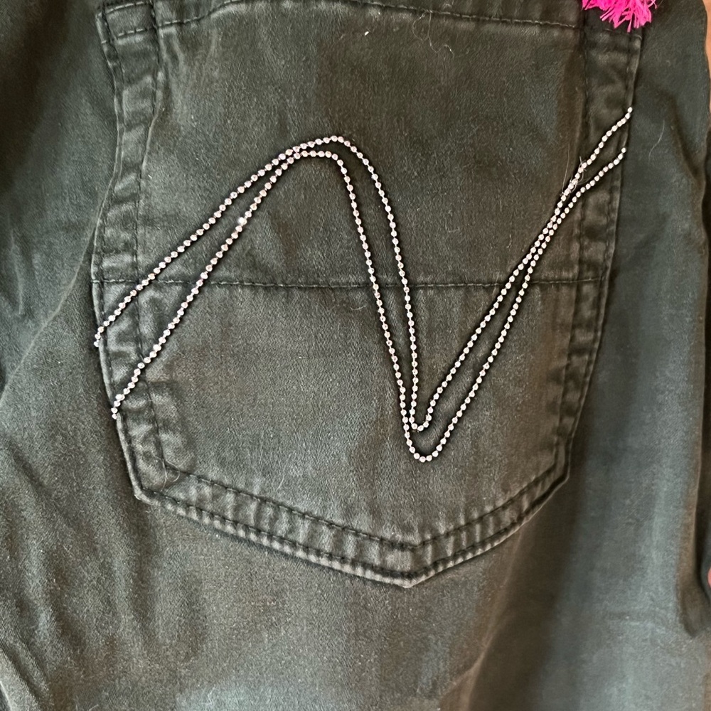 Nolita De Nimes. Hunter green Skinny Jeans. Very Low rise. Y2K vintage. Size 31. - Picture 5 of 10